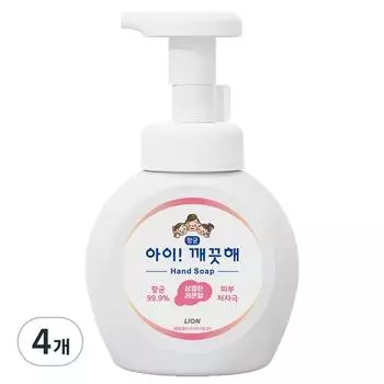 Lion Eye Clean Hand Wash, fresh lemon scent, 250ml, 4 packs