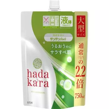 LION Hadakara BODY SOAP SILKY FEEL TYPE REFILL 750 мл Универсальное применение (Другой) Перед использованием прочтите этикетку. Как пользоваться мылом для тела. Пожалуйста, примите во внимание