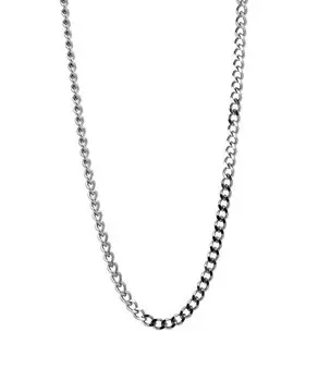 LION HEART Necklace Slendery Chain Necklace Surgical Stainless Steel Directly Managed Cut Kihei Men s