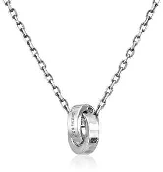 LION HEART в подарок кованое двойное кольцо ожерелье 01NE0811SV [Lion Heart]