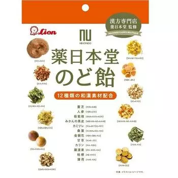 Lion Леденцы от боли в горле YAKUNIHON-DO 74 г [Конфеты].ХарактеристикиЭти леденцы от боли в горле, совместно разработанные ХарактеристикиЭти леденцы от боли в горле, совместно разрабо 1