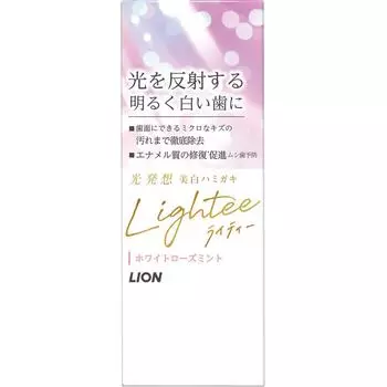 Зубная паста LION Lightee White Rose Mint Whitening Powder 53 г (Квази-лекарство) Нанесите необходимое количество на зубную щетку и используйте. беление