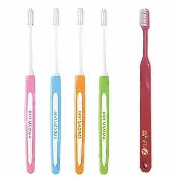 Lion Maxima Toothbrush MAXIMA 12 pieces Glossy white Tw twin toothbrush x 1 MS Made in Japan Dental exclusive product DENT. (M medium) + (slightly