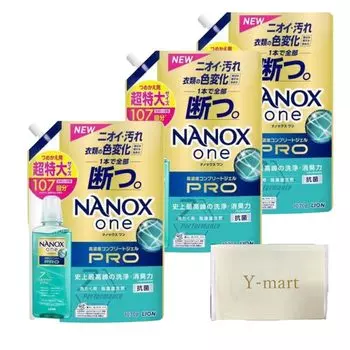 Lion NANOX one Pro Refill Extra Large 1070g Набор из 3 шт. В комплекте с оригиналом [Оптовая закупка. салфетка]