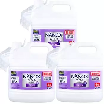 Lion NANOX One Высококонцентрированное моющее средство для стирки, гель для удаления запаха, только 4 кг, коммерческое использование, Nanox One, запах, грязь, изменение цвета