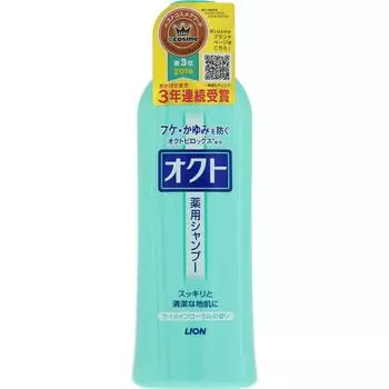 LION Octo Шампунь 320 мл (Квази-лекарство) Шампунь/кондиционер (чувствительный) Помассируйте кожу и тщательно смойте.. Окто