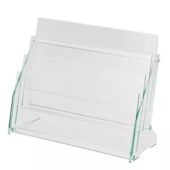 Lion Office Catalog Stand Tabletop A4 2 Rows 3 Tiers PS-231A