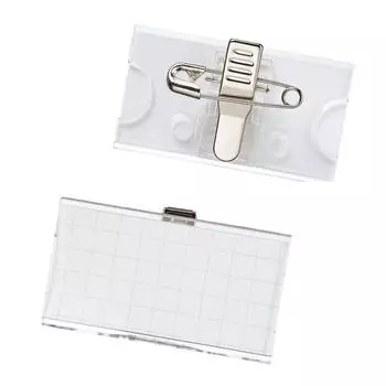 Lion Office Equipment name tags 10 pieces with U-shaped clips/pins U6-10P