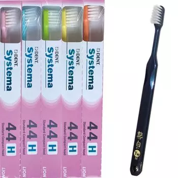 Lion Systema Toothbrush 44H 20 pieces Glossy White Toothbrush Twin x 1 in Periodontal disease prevention Dental exclusive product DENT. + (MS) [Made