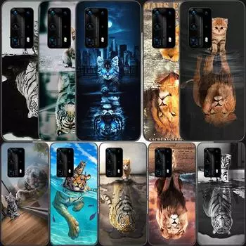 Lion Tiger king прозрачный силиконовый мягкий прозрачный чехол для телефона Huawei P30 Lite P10 P20 P40 P50 Pro Mate 40 Pro 30 20 10 Lite чехол Sil Huawei P50 Pro