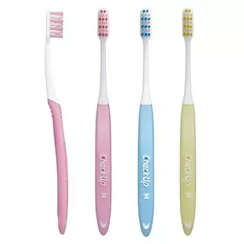 LION Toothbrush 12 4 of each color Check-Up Check-Up (M) toothbrushes,