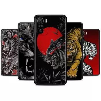 Lion Wolf Case For Xiaomi Redmi Note 11 10 9 Pro K40 10S 9S 9A 9C Phone Cover 9T 8 8T 7 11T Silicone Shell Redmi K40 Pro