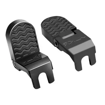 LIOOBO Bicycle Pegs Bicycle Hub Bicycle Steps 1 Pair Bicycle Hub Steps Aluminum Alloy Easy to Install Durable Cross Bike Mountain Bike Bicycle Black