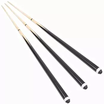 LIOOBO Billiard Cue Billiard Cue Cue Stick American White Wood Pool Cue Wooden for Practice Professional Double Parts 145cm (3 Pieces)