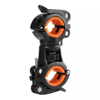 LIOOBO Flashlight 360 Degree Headlight Bicycle Light Easy to Attach and Fixed Image Adjustable Only for Round Flashlights Holder, Rotation, Bracket,