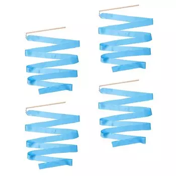 LIOOBO Rhythmic Gymnastics Ribbon 2M Gymnastics Ribbon Dance Ribbon Adults Children Sports Set of 4