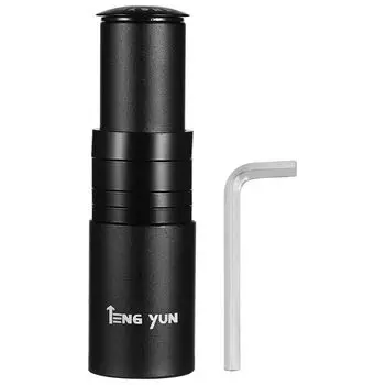 LIOOBO Велосипедный руль вверх Удлинитель рулевой колонки Трубка кроссового велосипеда 4 уровня регулировки руля Регулировка высоты подъема Адаптер для подъема головы Адаптер выноса