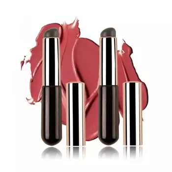 Lip Concealer Set of Silicone Round Head Makeup Lipstick Cosmetic Makeup with Easy to Silicone Concealer Brush for Accessory Business Travel Brush,