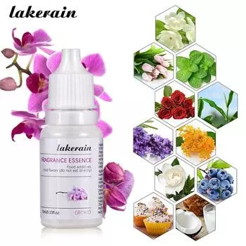 Lip Gloss Essence, Жидкая эссенция для губ DIY Блеск для губ, Пигментированный блеск для губ Помада Краситель, Съедобная помада (фрукты и цветы) -10мл Vanilla