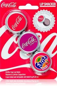 Lip Smacker Бальзам для губ Coca Cola 3 шт. TU прозрачный