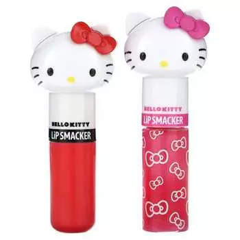 Lip Smacker, Hello Kitty, бальзам для губ и блеск, 2 вида