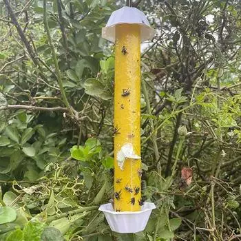 Липкая ловушка для летающих насекомых, эффективная, экологически чистая, безопасная для использования в помещении, на открытом воздухе, ловушка для фруктовых мух и комаров жёлтый