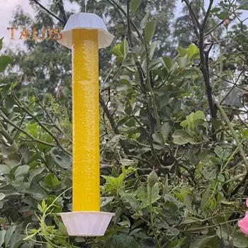 Липкая ловушка для летающих насекомых, эффективная, экологически чистая, безопасная для использования в помещении, на открытом воздухе, ловушка для фруктовых мух и комаров жёлтый