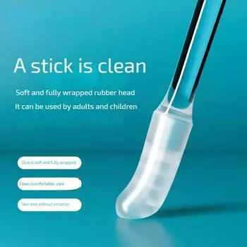 Липкая палочка для ушей Липкий инструмент для рытья ушей Ложка для рытья ушей Чистка рытья ушей Ватная палочка Ватный тампон
