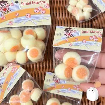 Липкая Tpr Маленькая булочка Игрушка для снятия стресса Мини-игрушка для снятия стресса Милый инструмент для вентиляции as the picture