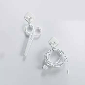 Липкие крючки Отличные самоклеящиеся практичные липкие крючки Крючок для хранения одежды Крючок для ключей Подвесные крючки для хранения гаджетов для спальни B