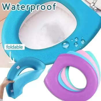 Липкий коврик для унитаза EVA водонепроницаемый чехол для сиденья унитаза универсальный многоразовый чехол для ночного табурета аксессуары для ванной комнаты декор для ванной комнаты чехол для унитаза