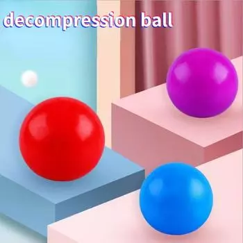 Липкий настенный шар, липкий целевой шар, присоска, верхний шар, присоска к стене, декомпрессионный шар, присоска, настенный шар, липкий липкий шар 4.5cm красный