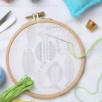 Липкий водорастворимый стабилизатор для вышивки Stick And Stitch Бумага для вышивки с цветочными узорами Печатный бумажный стабилизатор для любителей ручного шитья