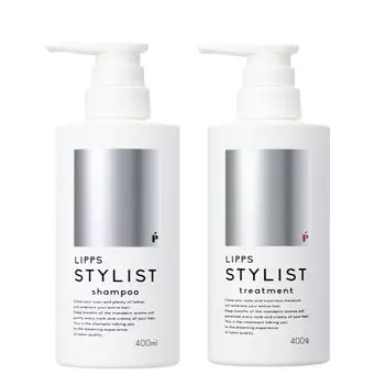 LIPPS Stylist Шампунь 400 мл Лечение 400 г Набор для тела Аромат мандарина Под наблюдением салона красоты Для мужчин Для женщин Густая пена и