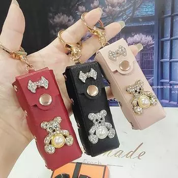 Lipstick Pouch Lipstick Bag Lipstick Bag Lipsticks Protective Cover Fashion Lip Gloss Bag Girls розовый