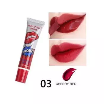 Lipstick Set Color Peel Off Liquid Lipstick Waterproof Long Lasting Lip Gloss Lint Mask 6pcs/set, Cherry Red 6Pcs, 6pcs
