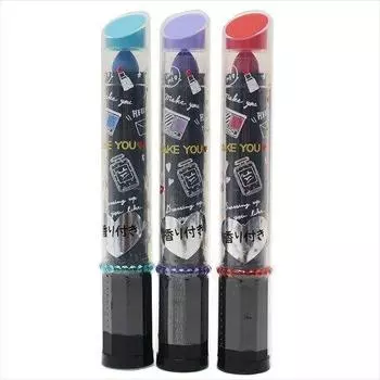 Lipstick type crayon pen 3 color color MAKE YOU 004357 [MAKE YOU] set/scented (neon set)