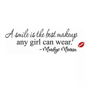 Lipstick Wall Monroe Sticker Static Resistant Features Spaces Supplies Style 1