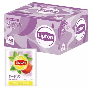 Lipton Black Tea Darjeeling Полипропиленовые чайные пакетики 50 пакетиков