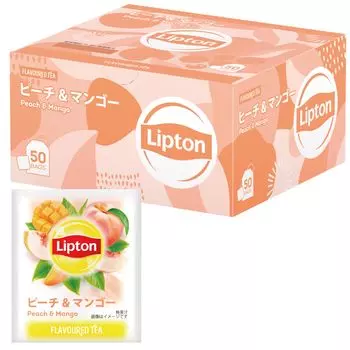 Lipton Black Tea Peach Mango Polypropylene Tea Bags 50 Bags &