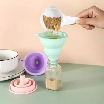 Liquid Dispenser High Softness Dispense Wear-resistant Modern Household Kitchen Funnel for Home чёрный