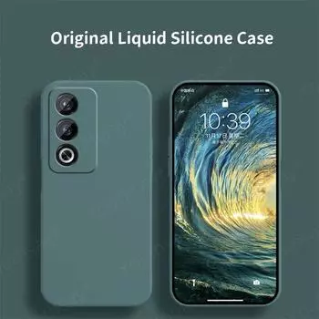 Liquid Silicone Case For OPPO A80 Case Cover OPPO A80 Fundas Coque Soft TPU Camera Protector Phone Bumper OPPO A80 For OPPO A80 чёрный