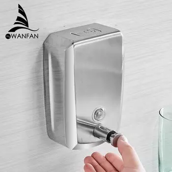 Liquid Soap Dispensers 500ml Wall Mount Dispenser For soap Modern Bathroom Shower Lotion Shampoo Liquid Soap Dispenser WF-18022