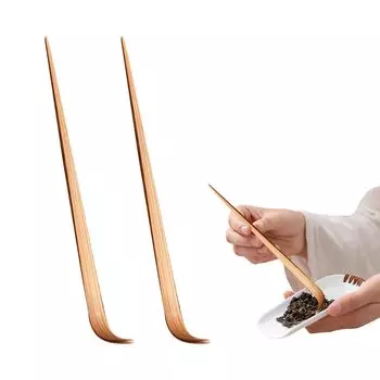 Liroyal Чайная ложка Chashaku из бамбука Чайная ложка для порошка матча Чайная утварь Аксессуары для чайной церемонии [Набор 2]