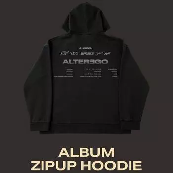 LISA 1-й альбом ALTER EGO POP-UP Album Толстовка с капюшоном на молнии S size
