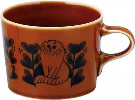 Lisa Larson LL163-11 Sketch Cats Sketch Cats, Sigurit Mug, Approx. 10.1 fl oz (300 ml), Lisa s Sketch Series, Miscellaneous Goods, Scandinavian Tablew