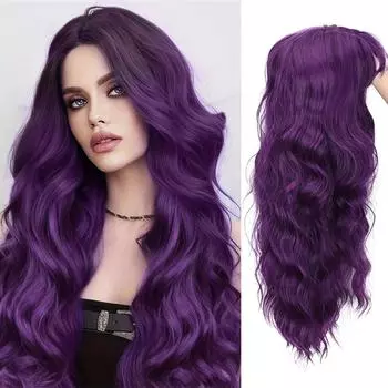 LISI HAIR синтетический длинный волнистый парик для женщин 26 париков натуральный вид термостойкое волокно черный парик для ежедневного использования на вечеринках 65CM