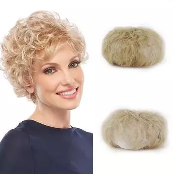 LISI HAIR Женская мода вьющиеся наращивание волос Черный Коричневый Блондин Натуральное синтетическое волокно Вьющиеся волосы Покрытие Белые волосы и выпадение волос