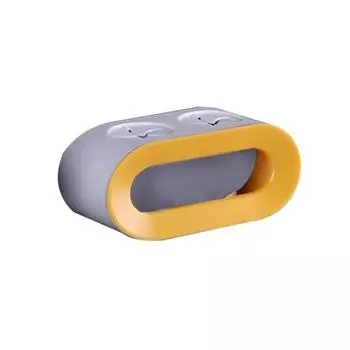 Liso House attached adhesive electric toothbrush dryer, yellow, 1
