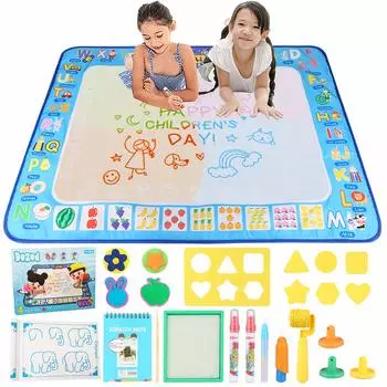 Лист для рисования Dozod, игрушка для рисования водой, чистая и безопасная раскраска, детская развивающая игрушка для рисования водой, для девочек и мальчиков, для дня рождения, Рождества, новинка